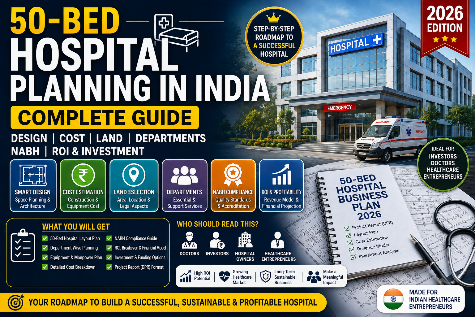 50-Bed Hospital Planning in India