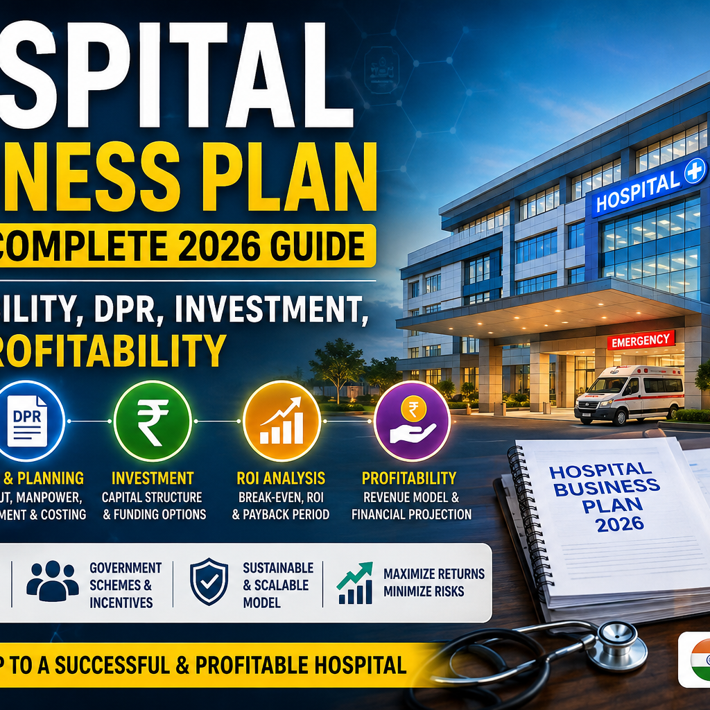 Hospital Business Plan India: 2026 Guide to DPR, Feasibility, ROI & Profitability
